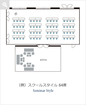 （例）スクールスタイル 64席