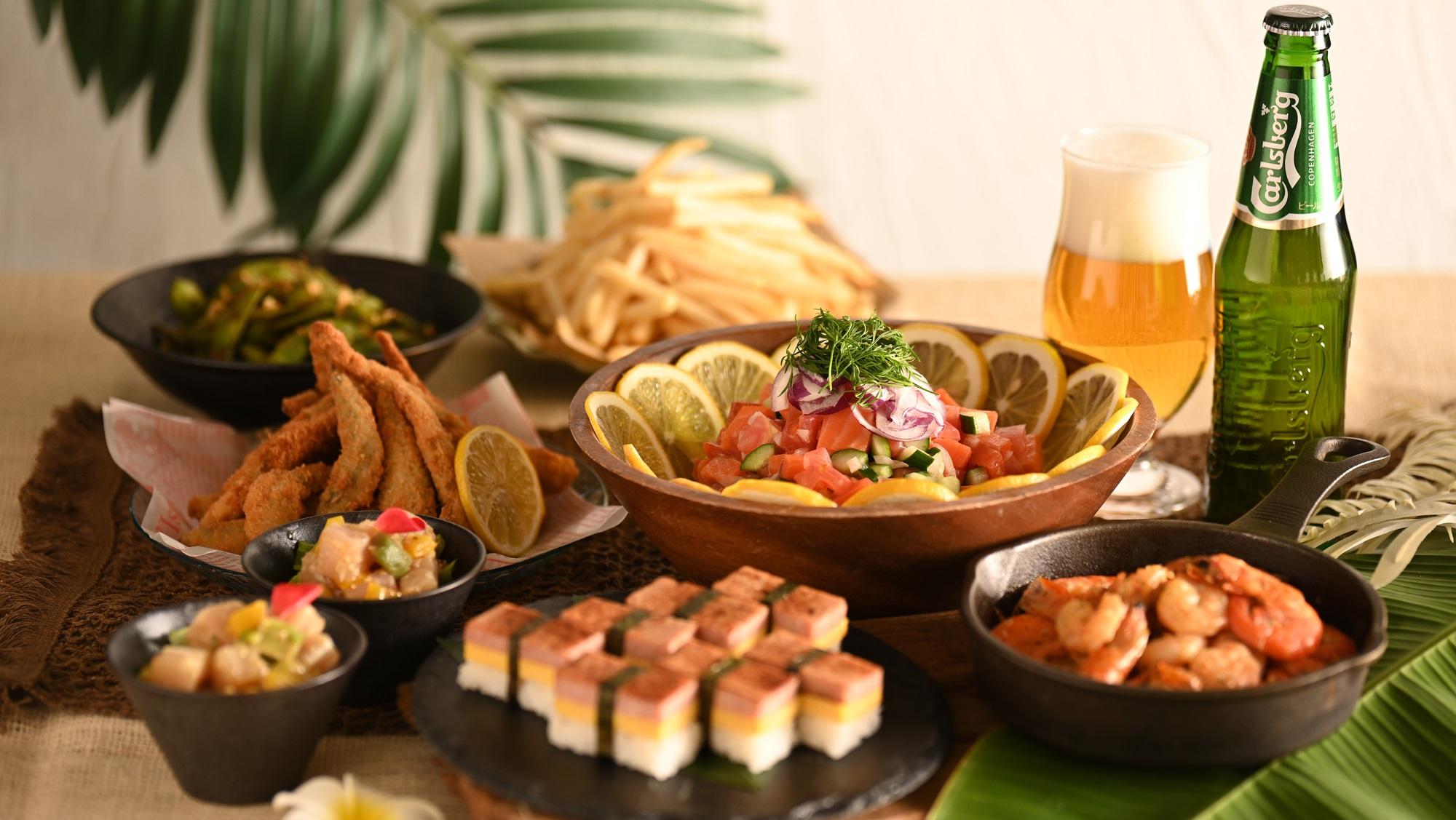 海辺のビアホールの料理イメージ（Pupu～ハワイアンおつまみ～）
