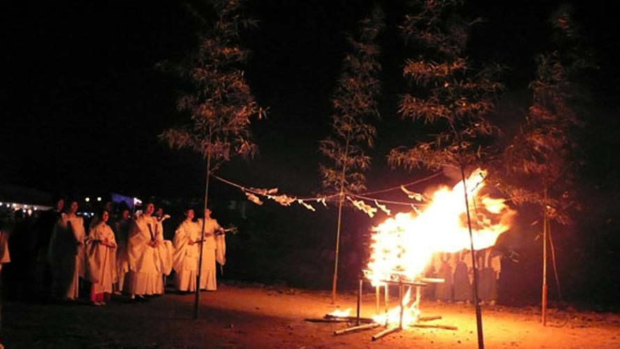 湖尻龍神祭の様子