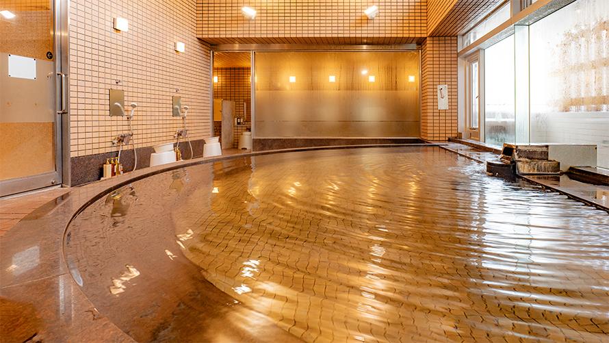 4号館にある大浴場。苗場の湯