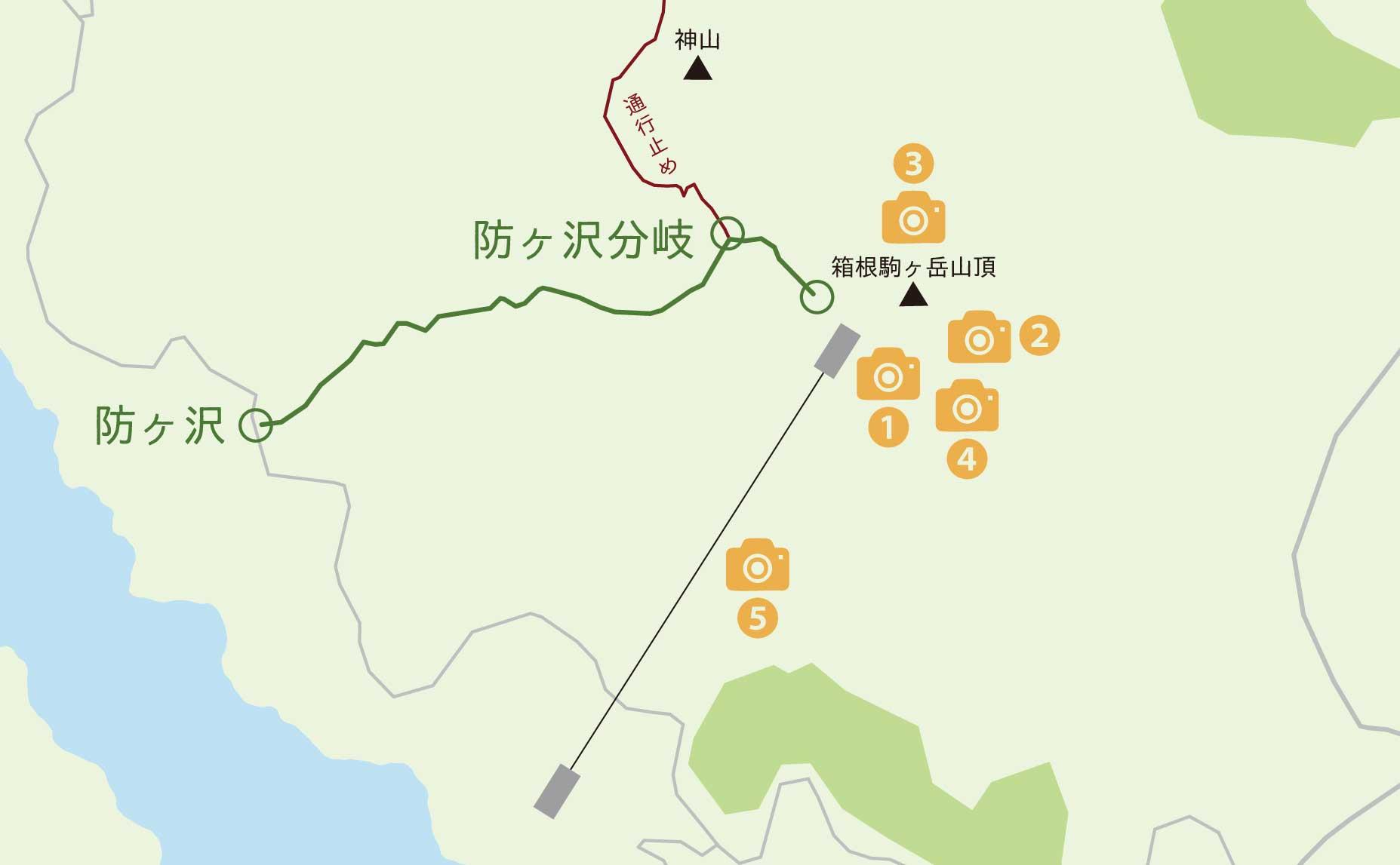 絶景スポット, 地図