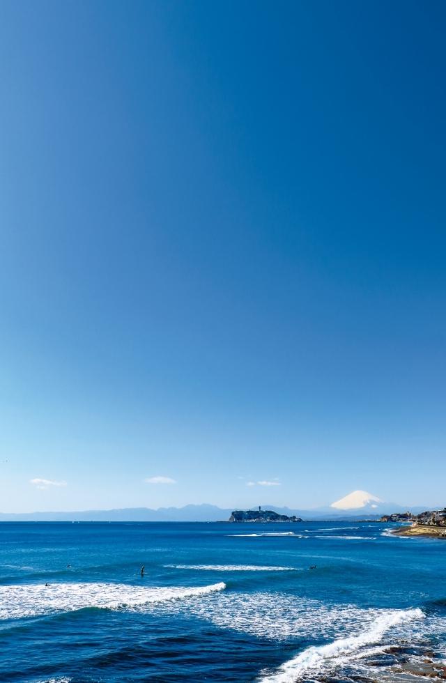 江の島と富士山