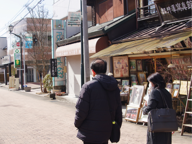軽井沢取材