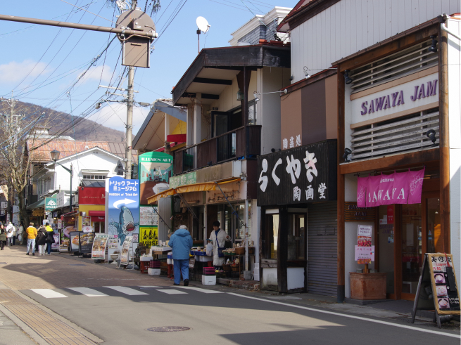 軽井沢取材
