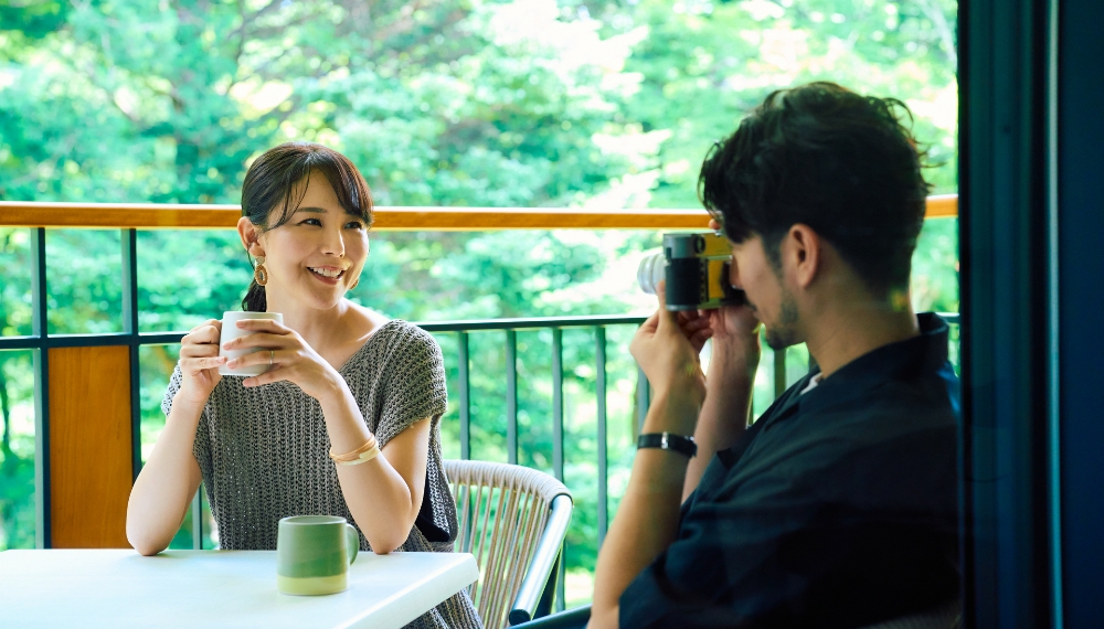 鳥のさえずりに心躍らせ至福のモーニングコーヒータイム