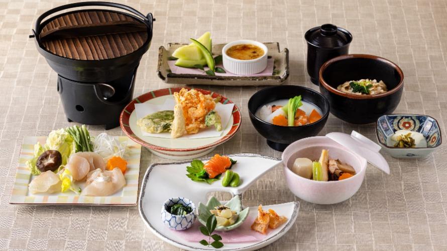 季節の食材を使用した和食コース