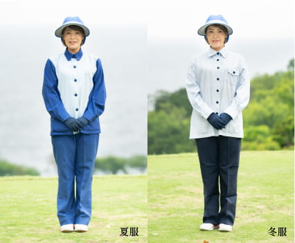 ユニフォームに着替えた画像