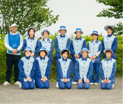 コースアテンダントの集合写真