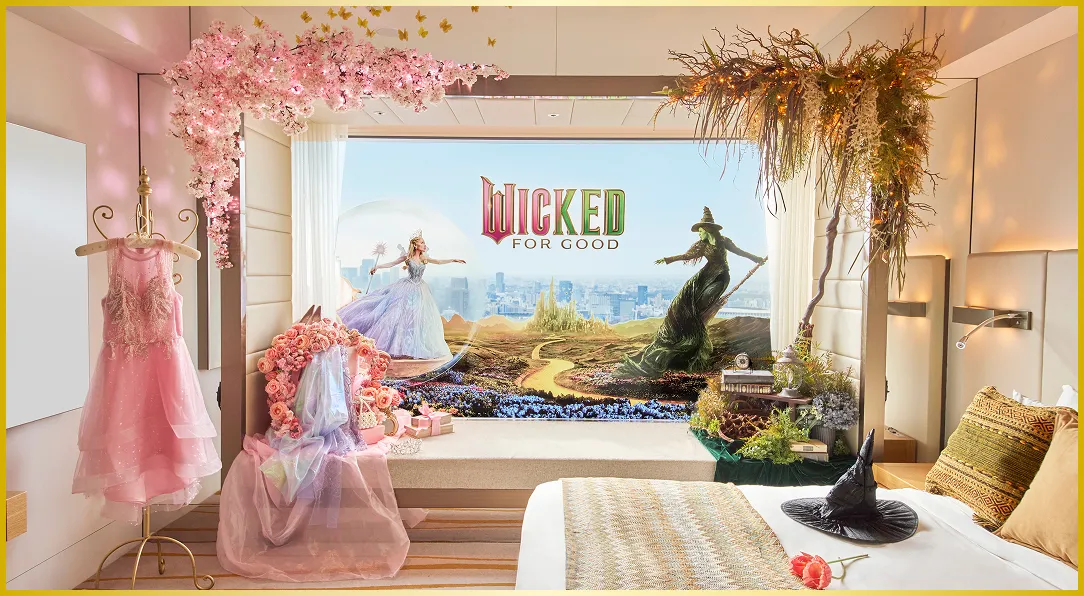 WICKEDの世界観が楽しめるお部屋