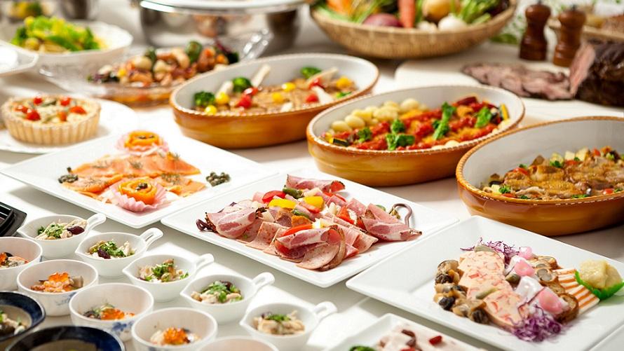 宴会場の「ブッフェ料理」イメージ