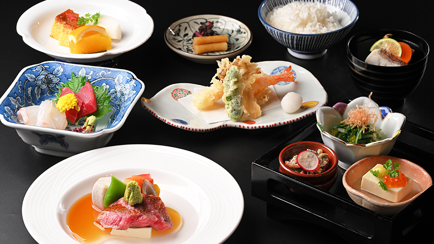 【Seibu Prince Global Rewards （SEIBU PRINCE CLUB）会員限定メニュー】近江牛山葵餡かけ会席