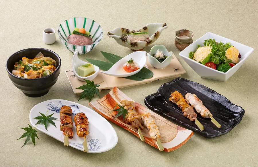 夏の涼味と地鶏の食べ比べコース