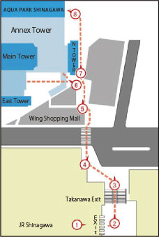 Route from the station 駅からのルート