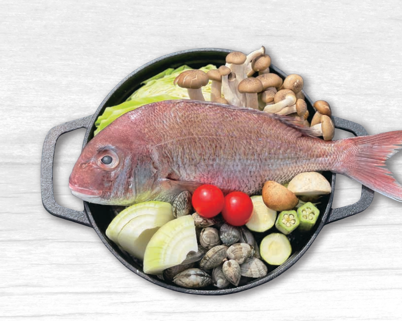白身魚と国産アサリの白ワイン蒸し 〆はパスタ