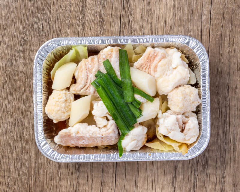 牛もつとキャベツの醤油煮込み